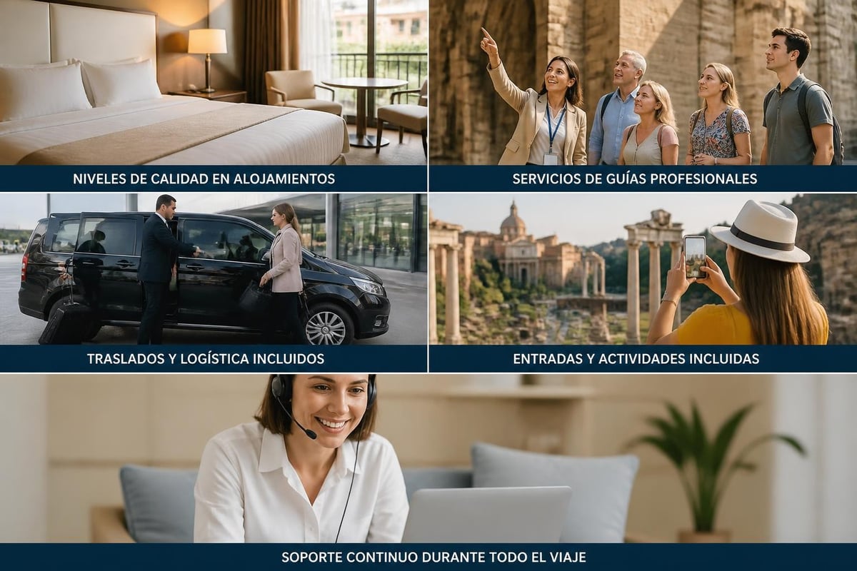Componentes de una oferta de viaje completa