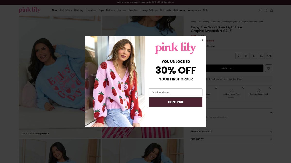8 Trendy Graphic Sweatshirts to Elevate Your Style in 2026 - Enjoy The Good Days Light Blue Graphic Sweatshirt – Pink Lily