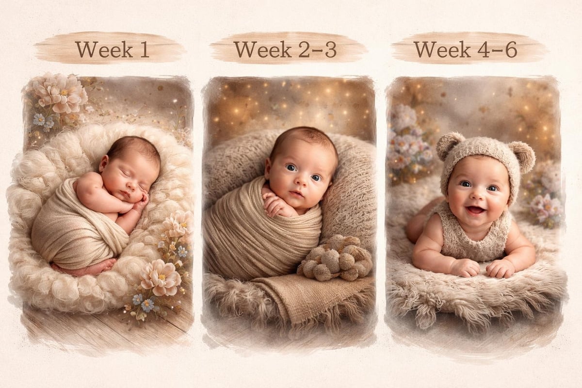 Newborn photography timing stages