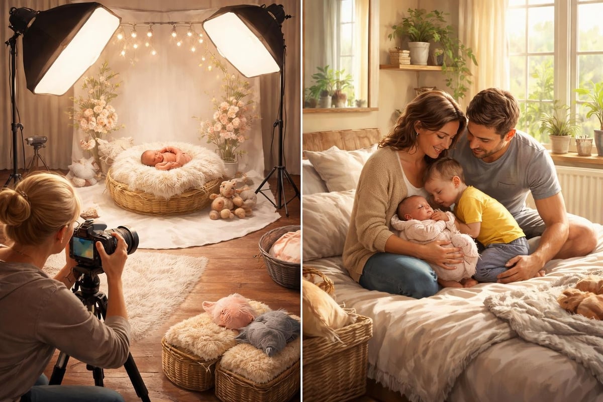 Studio versus lifestyle newborn photography