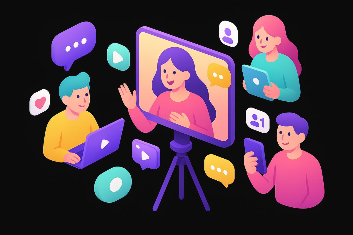 動画配信・配信者・視聴者の英語フレーズ