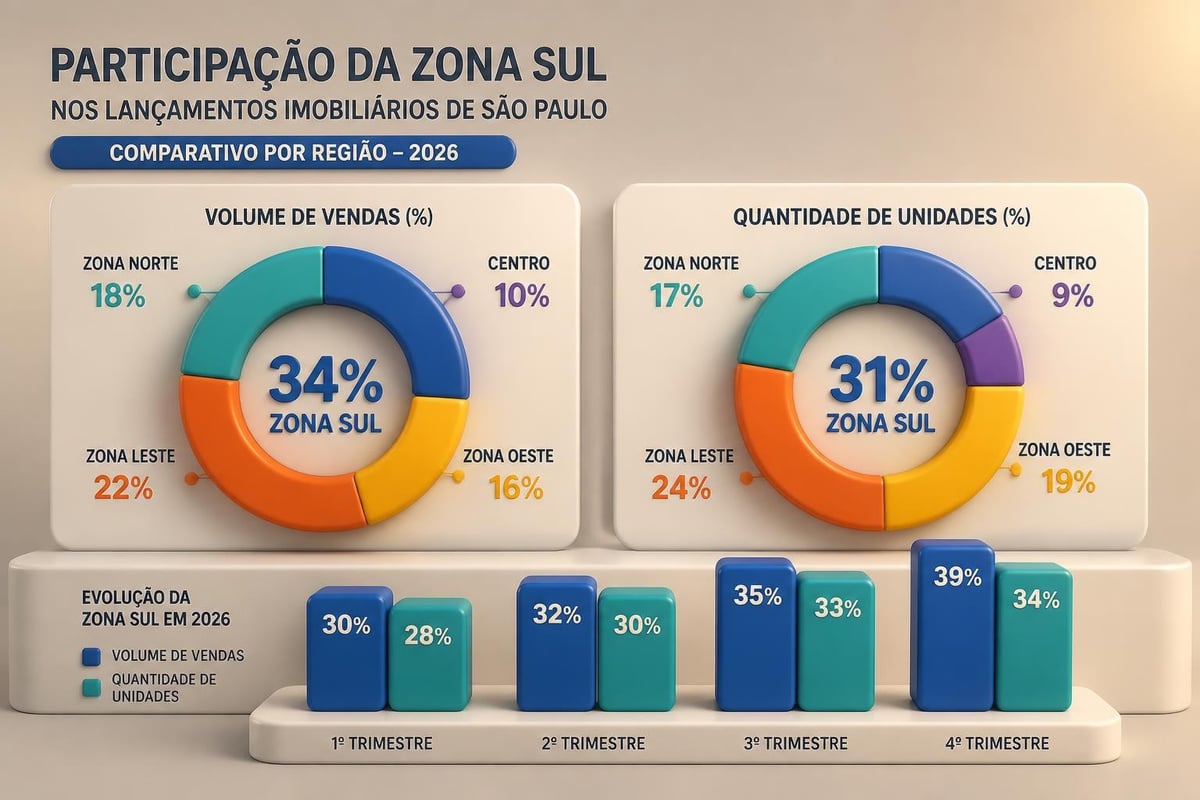 Distribuição de lançamentos imobiliários