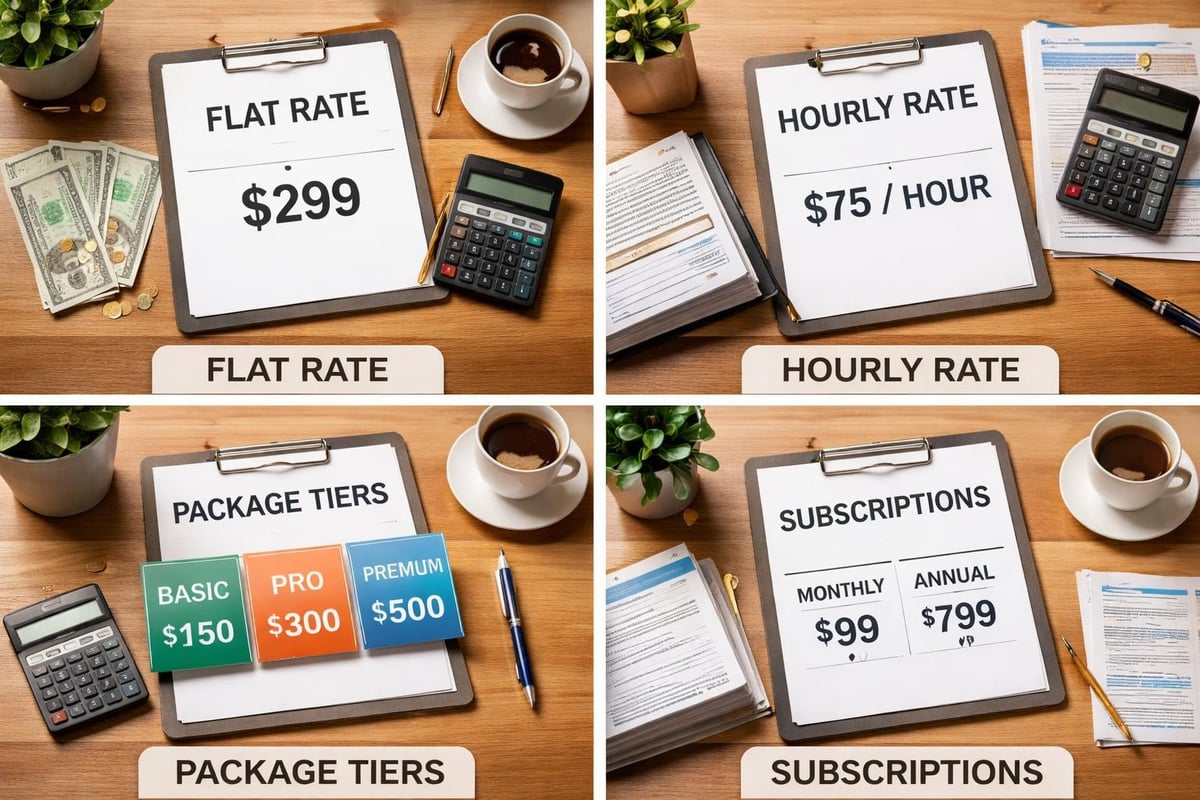 Pricing model comparison