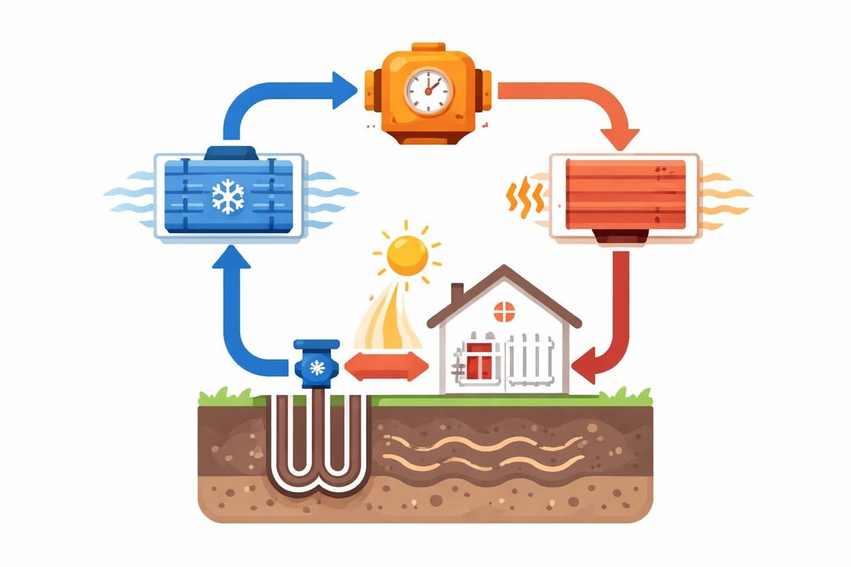 Erdwärmepumpe Funktionsprinzip