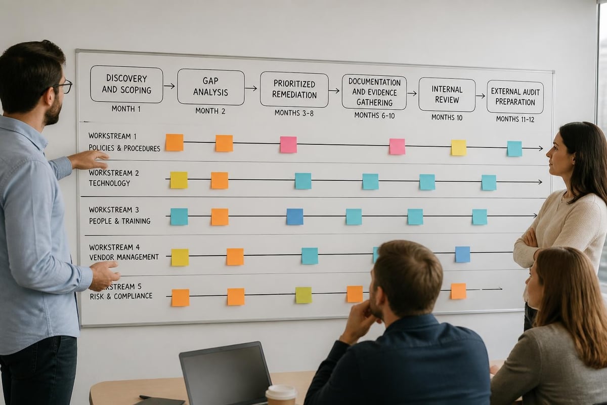 Compliance implementation timeline