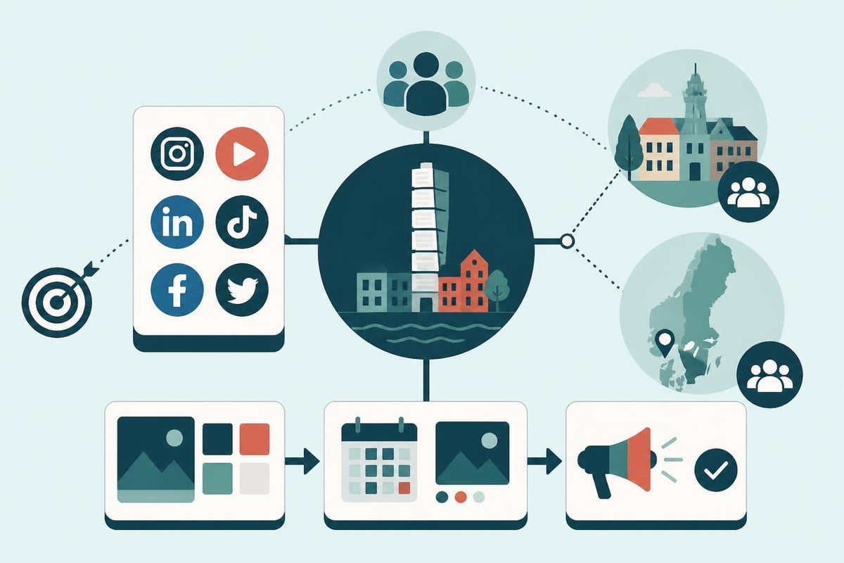 Sociala medier strategi Malmö
