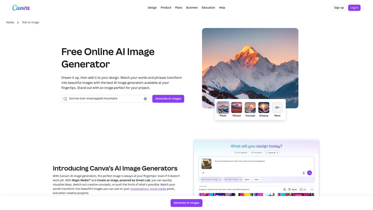 9 Essential Image Changer AI Tools to Try in 2025 - Canva AI Image Tools