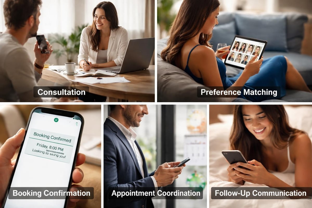 Professional booking process flow