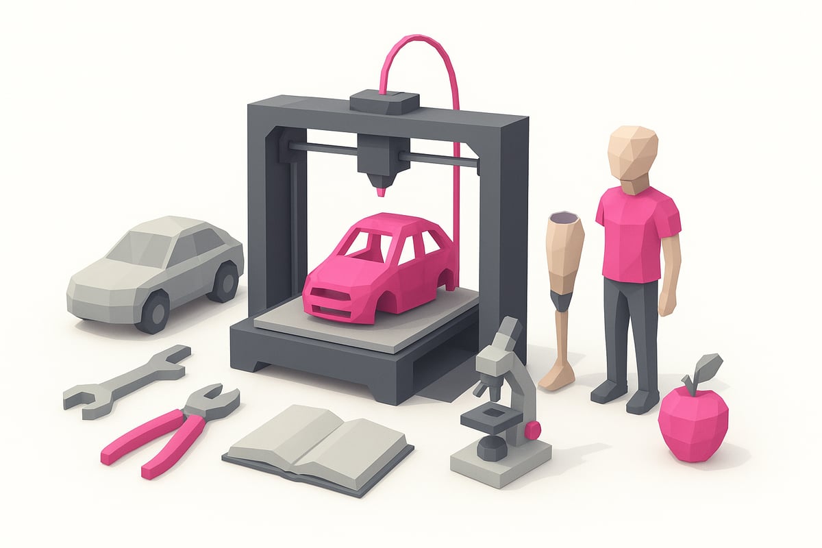 Usos y aplicaciones de la impresora 3D en la vida real