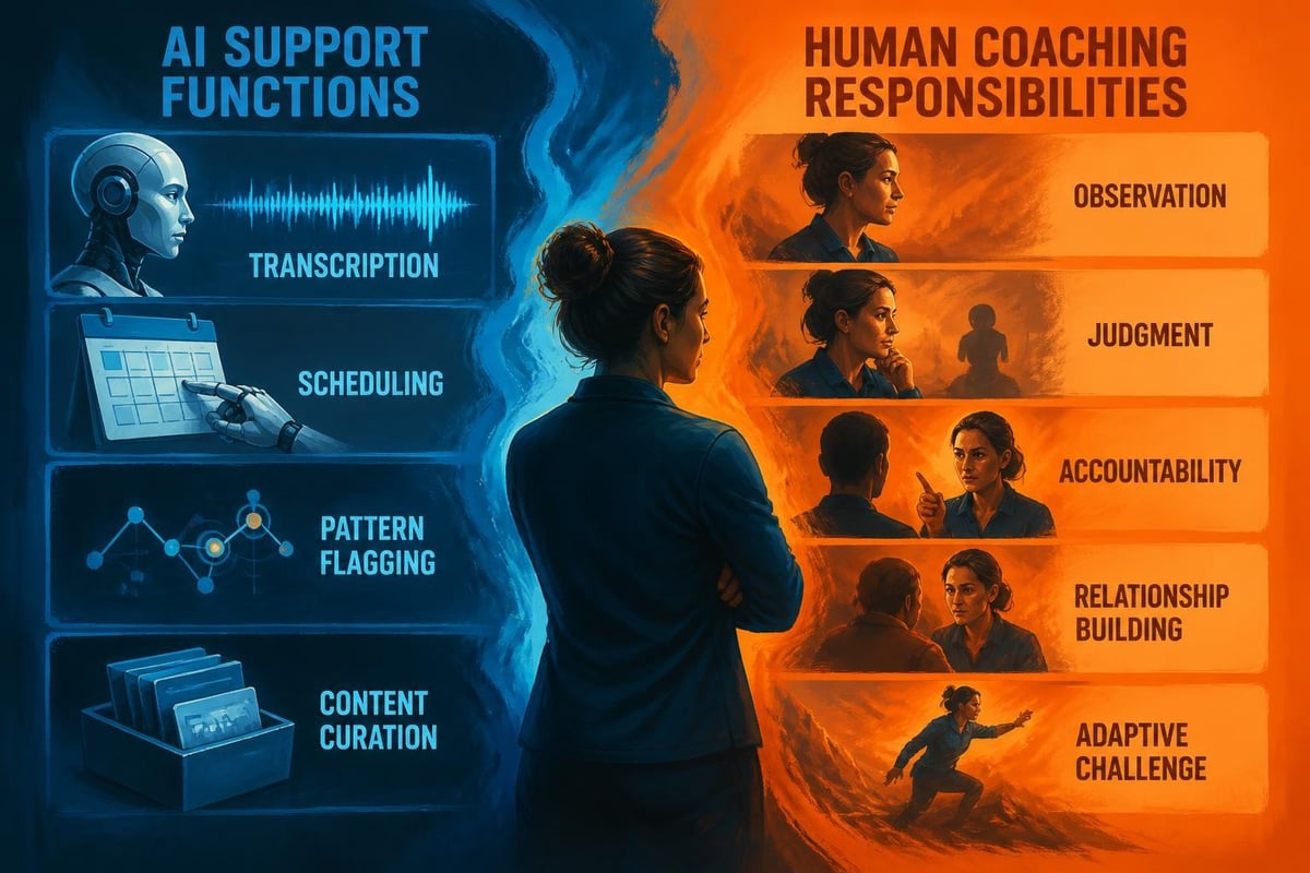 Appropriate AI coaching roles