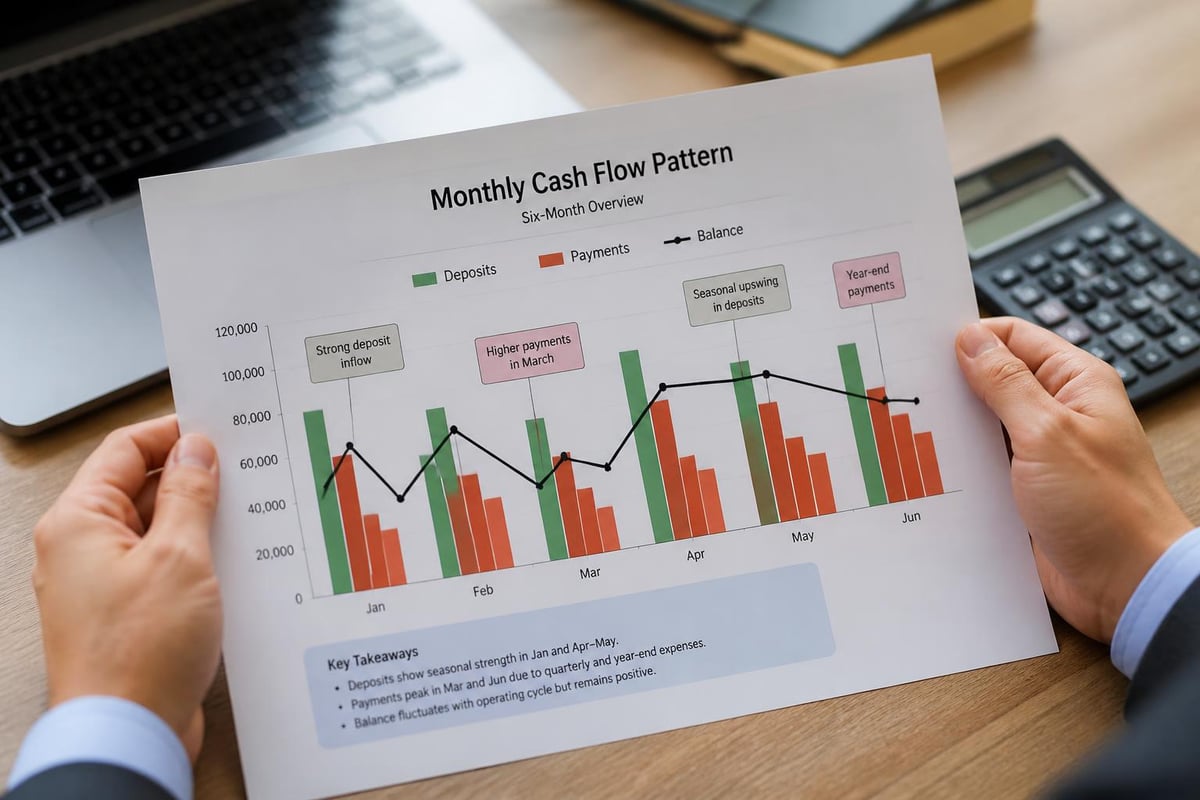 Cash flow analysis from statements