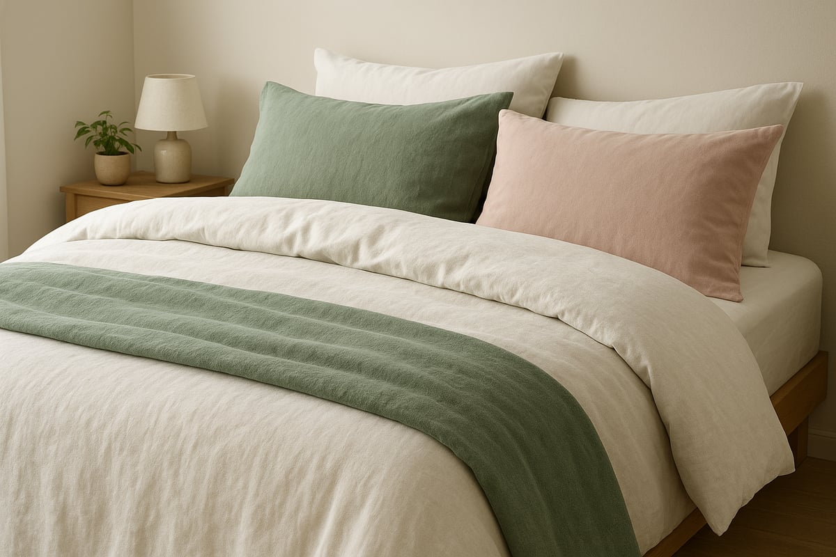 Comparing double bed bed linen fabrics and materials