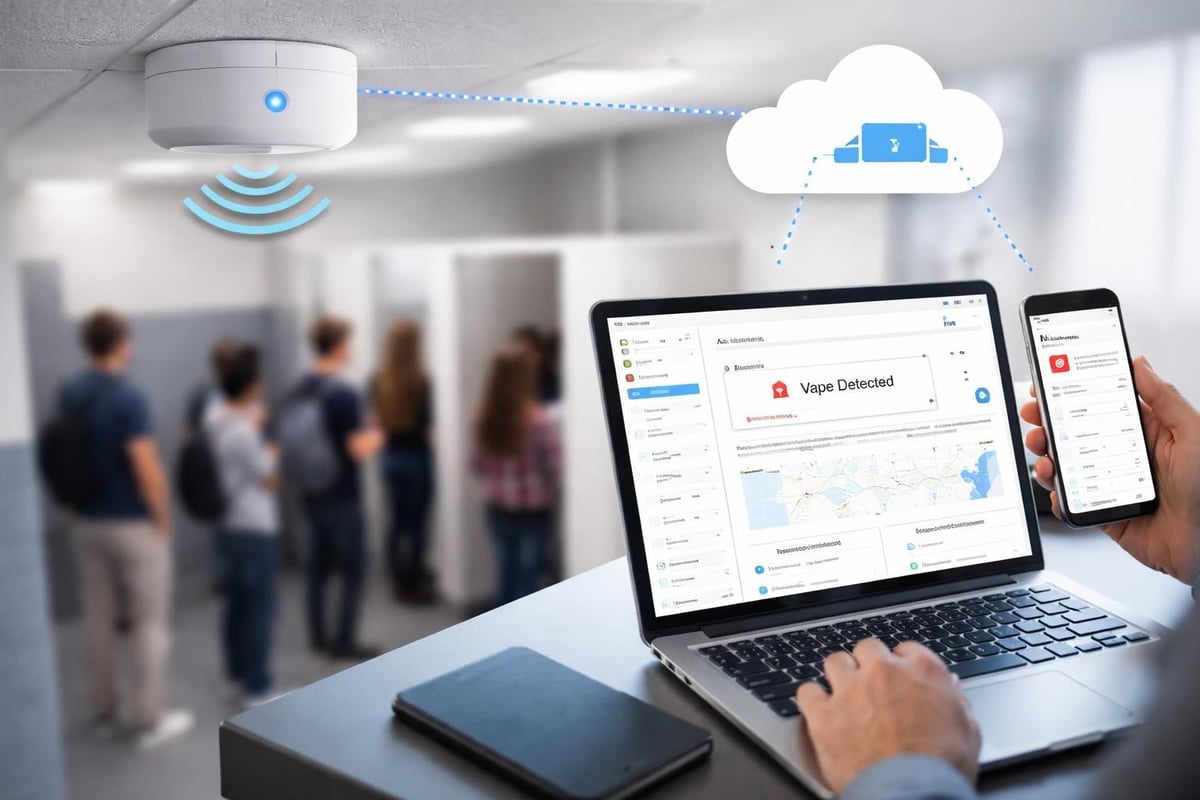 Vape detector network architecture