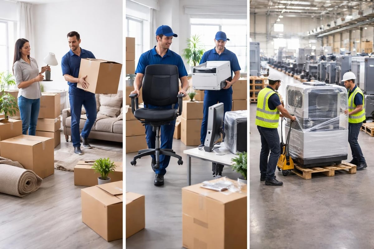 Types de déménagement rapide