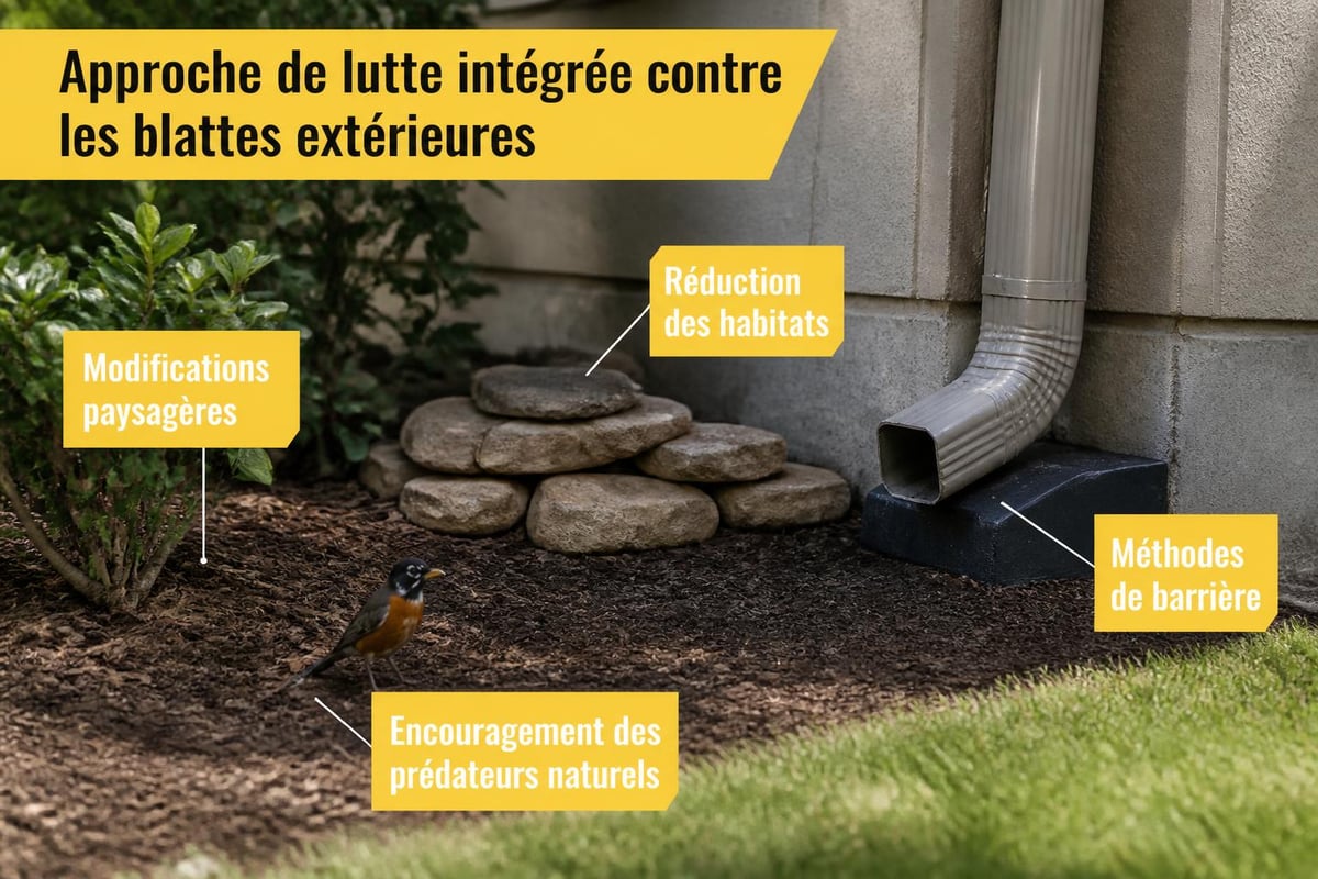 Méthodes prévention écologique cafards extérieurs