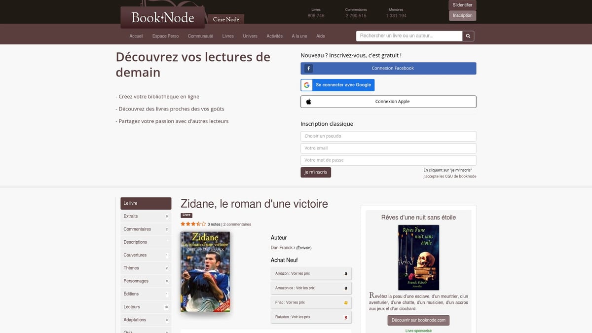 Top 10 Livre Football Incontournables À Lire En 2025 - Zidane, le roman d'une victoire
