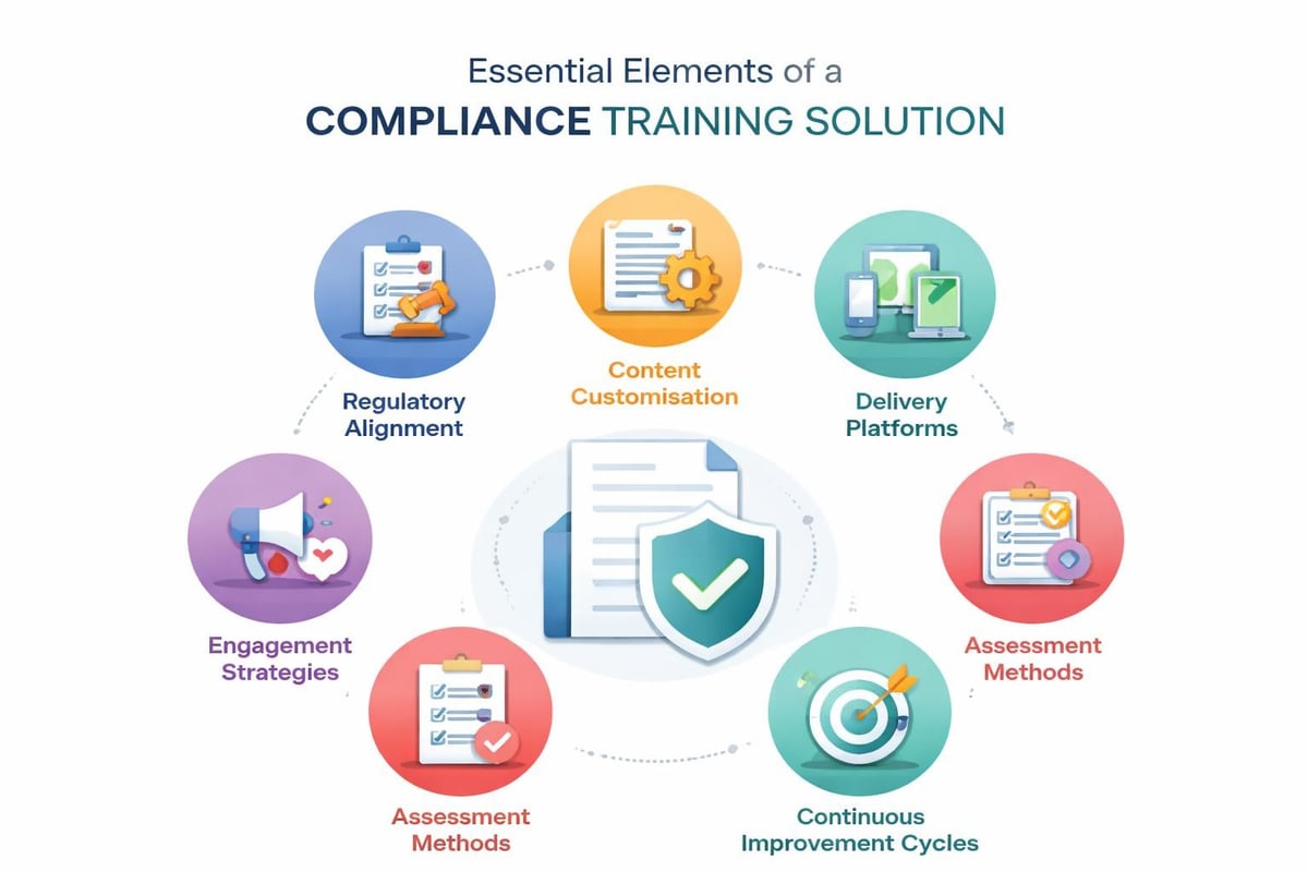 Compliance training framework components