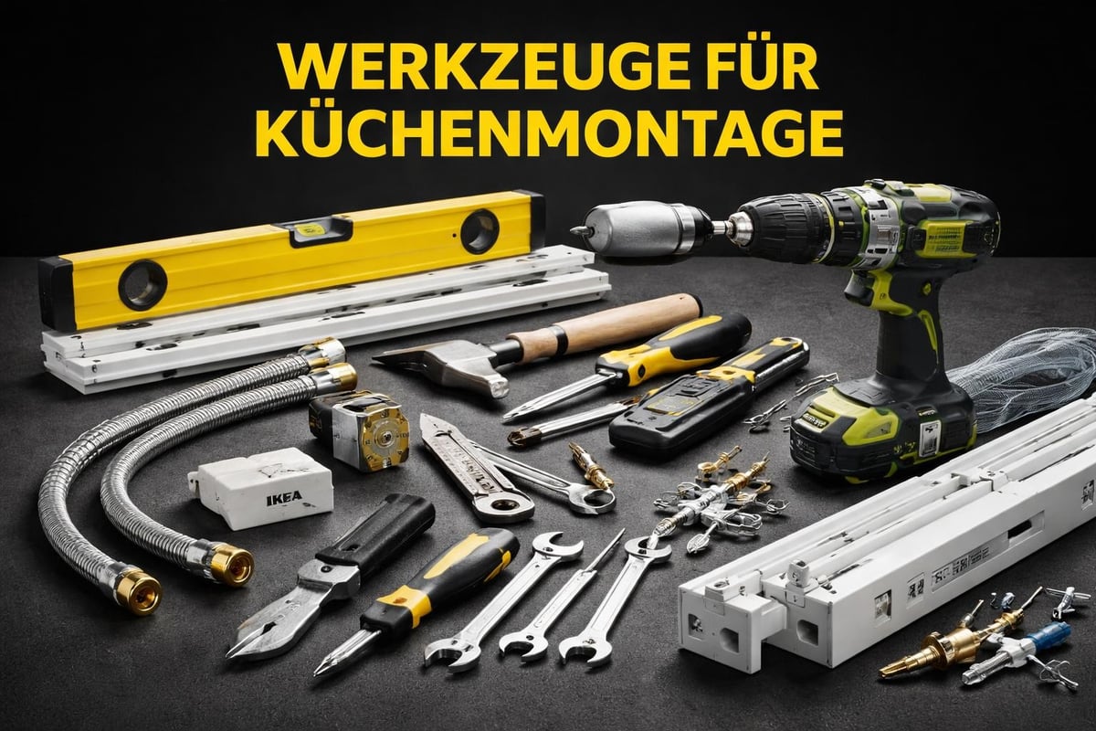 Küchenmontage Werkzeuge