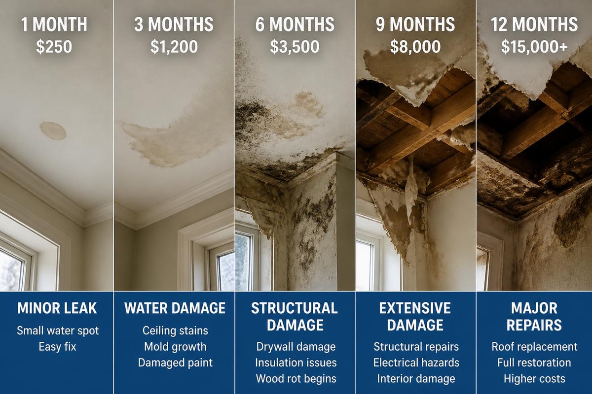 Water damage timeline