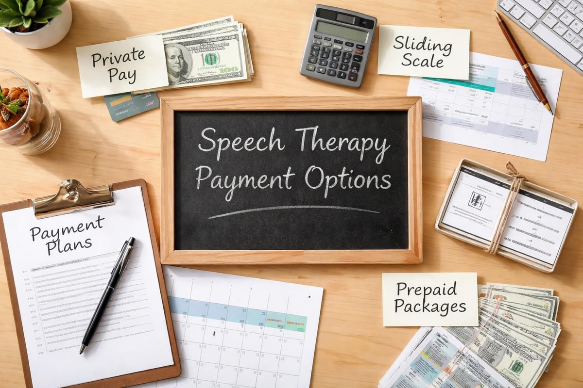 Speech therapy payment options