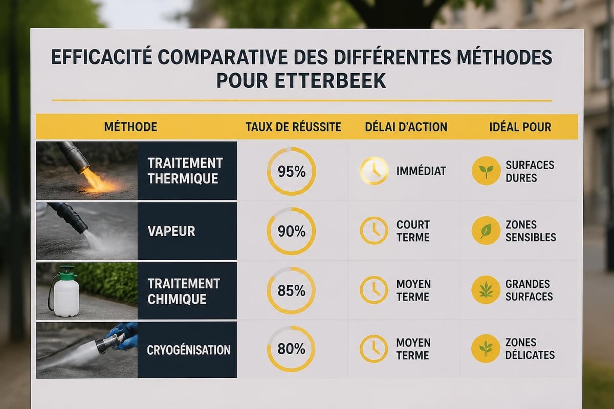 Comparaison méthodes de traitement