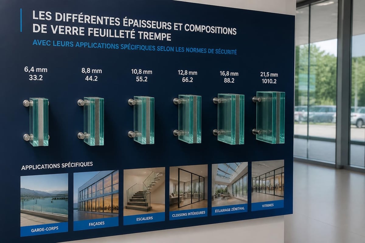 Configuration de verre feuilleté