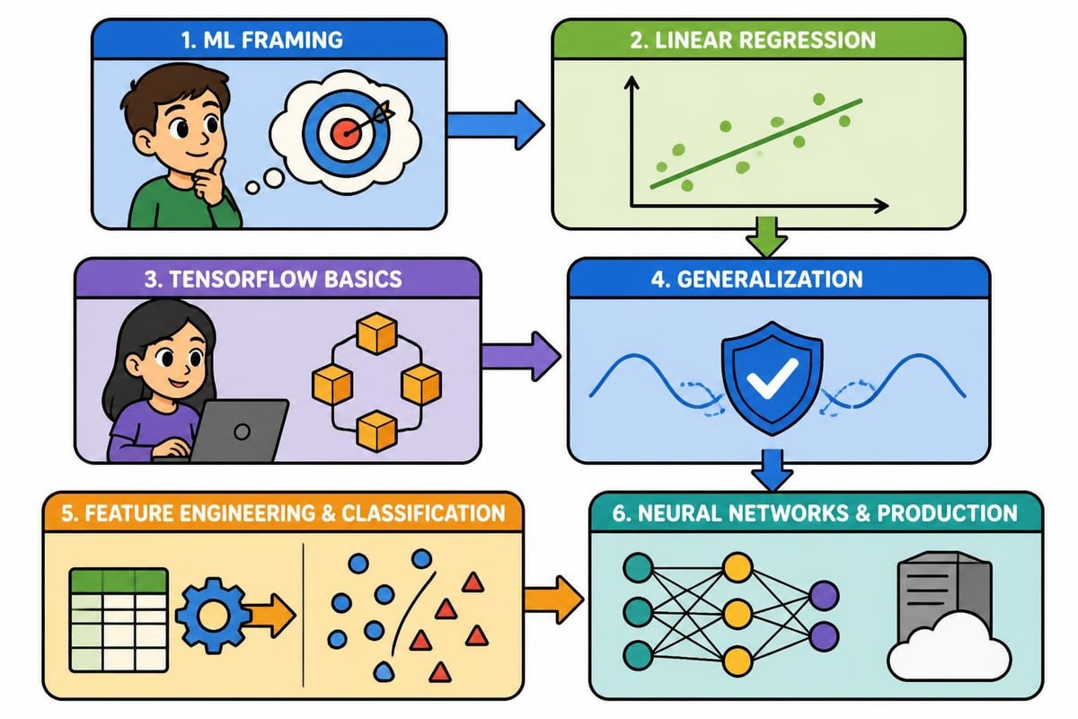 Google ML course curriculum structure