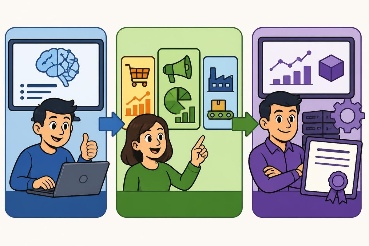 Corporate ML training strategy