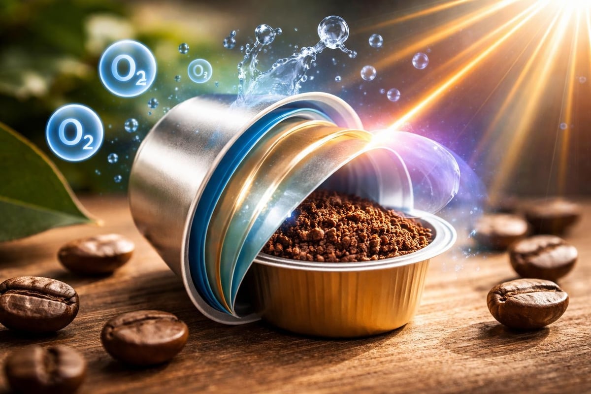 Propriétés barrières des capsules aluminium