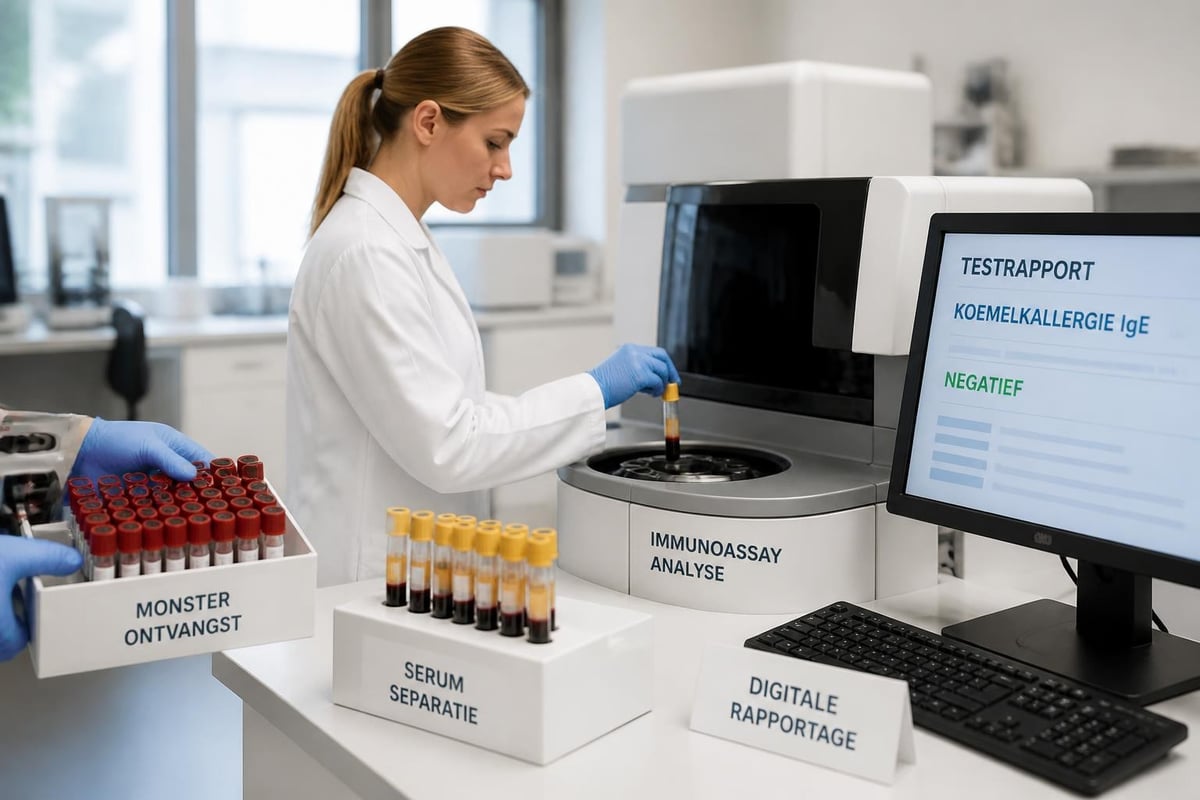 Bloedtest analyseprocedure