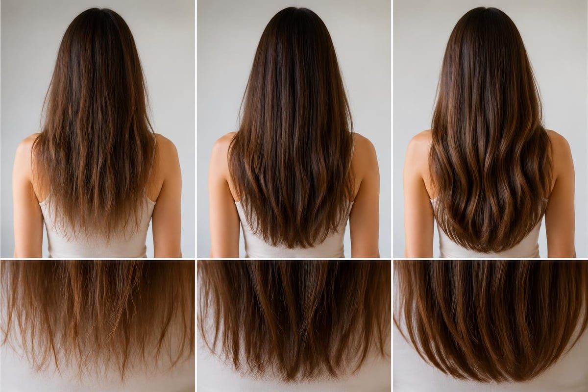 Hair breakage prevention rice water treatment timeline thickness results