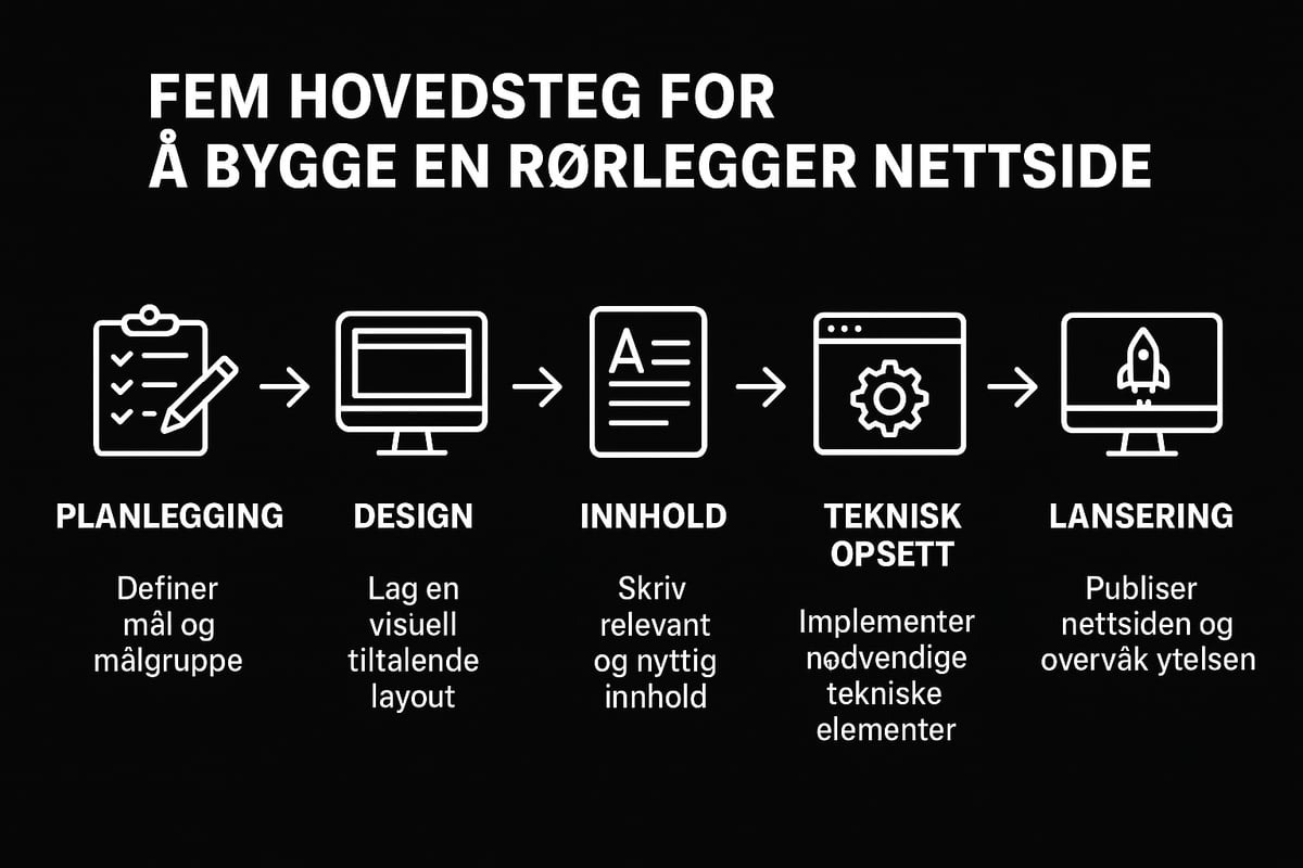 Slik bygger du en effektiv rørlegger-nettside: steg for steg