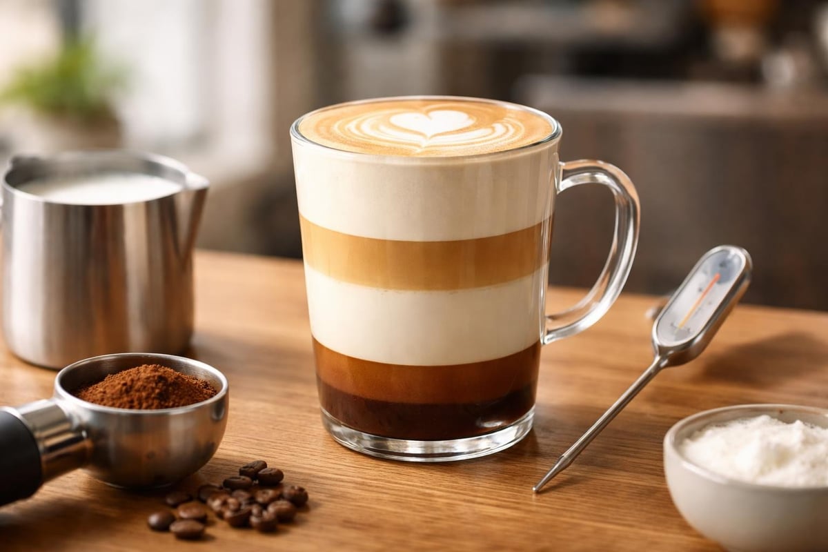Composition du cafe latte