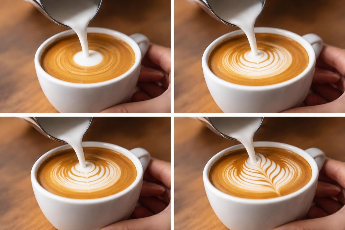 Latte art technique