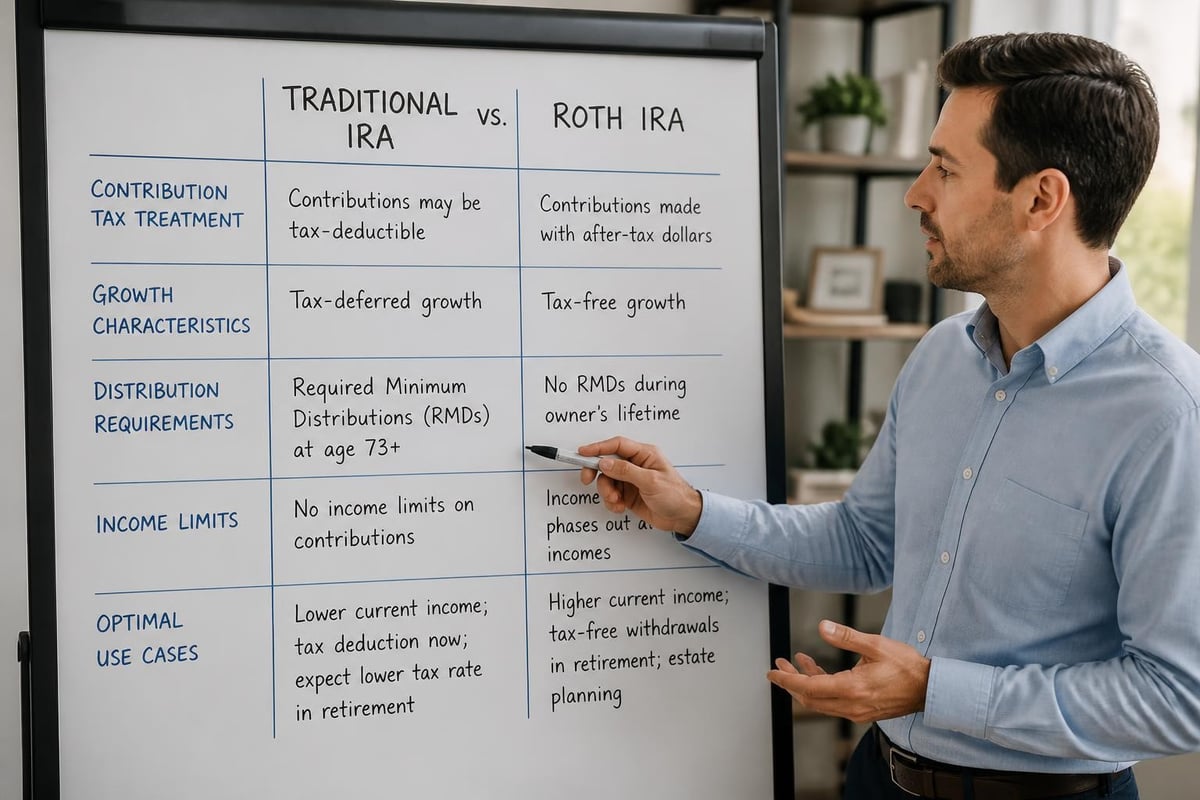 Traditional vs Roth IRA comparison