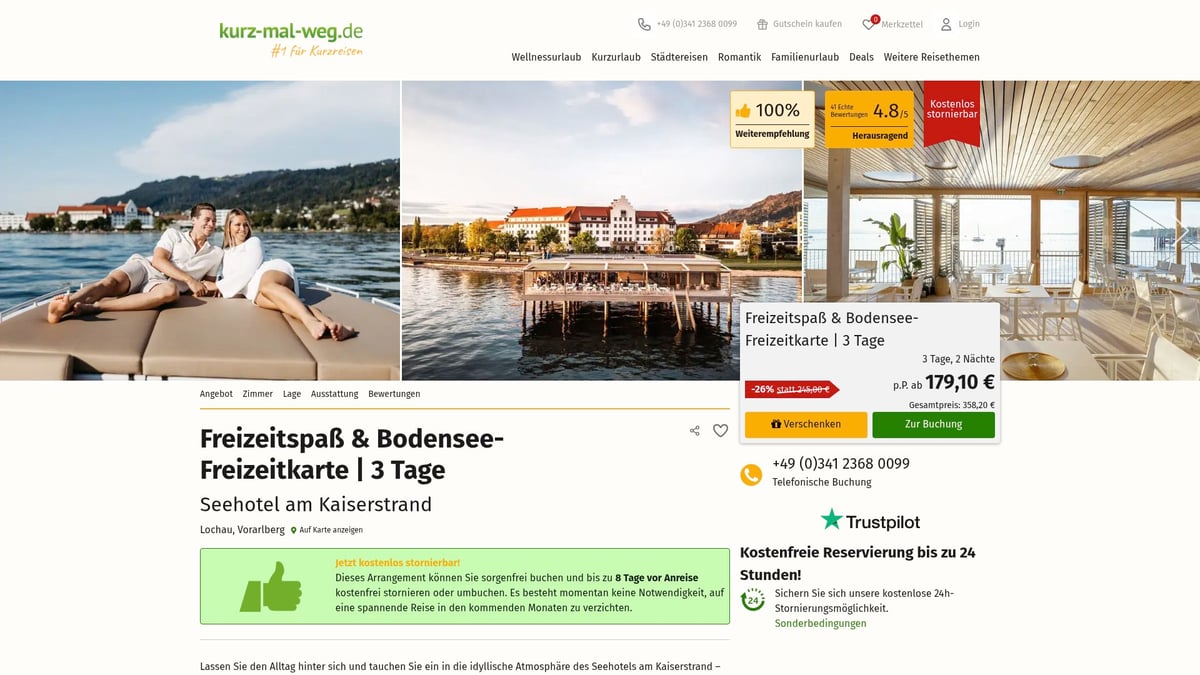 De 7 beste hotels in Oostenrijk voor 2025 - Seehotel am Kaiserstrand, Lochau am Bodensee