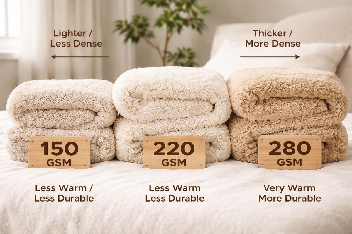 Different teddy bedding textures