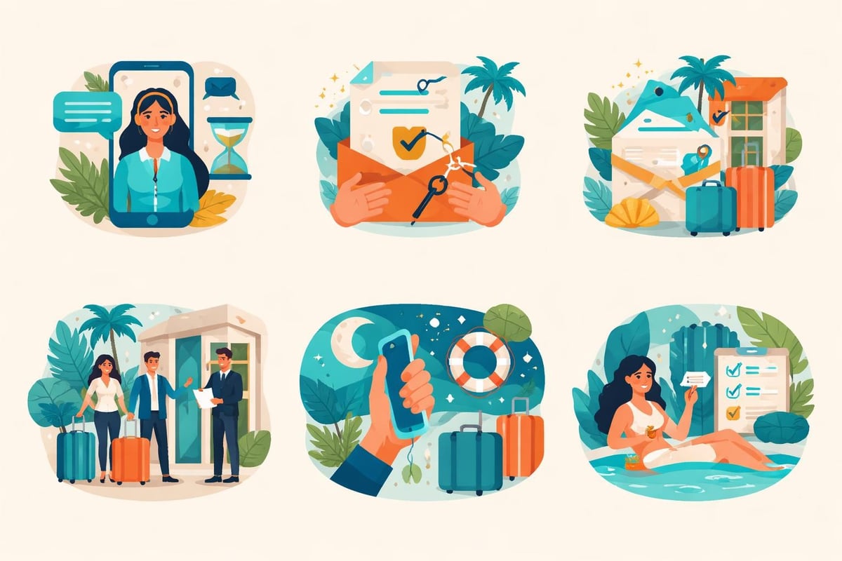 Guest service timeline