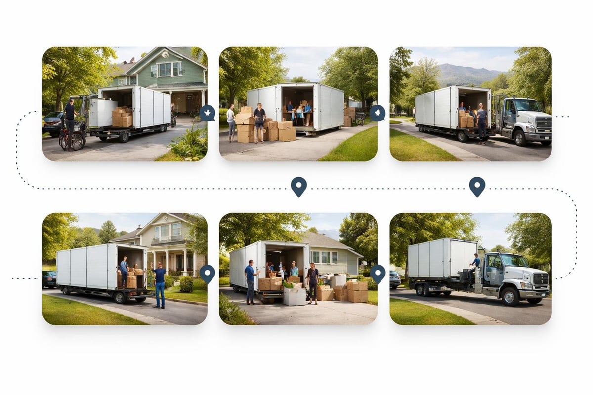 How moving container delivery and pickup works