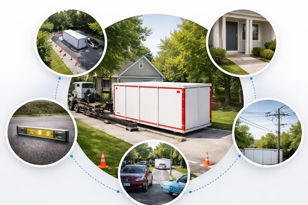 Container placement requirements