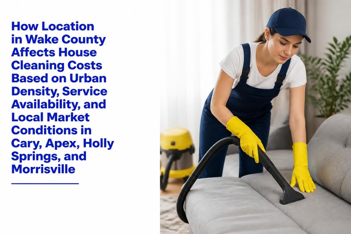 Geographic pricing factors for cleaning services