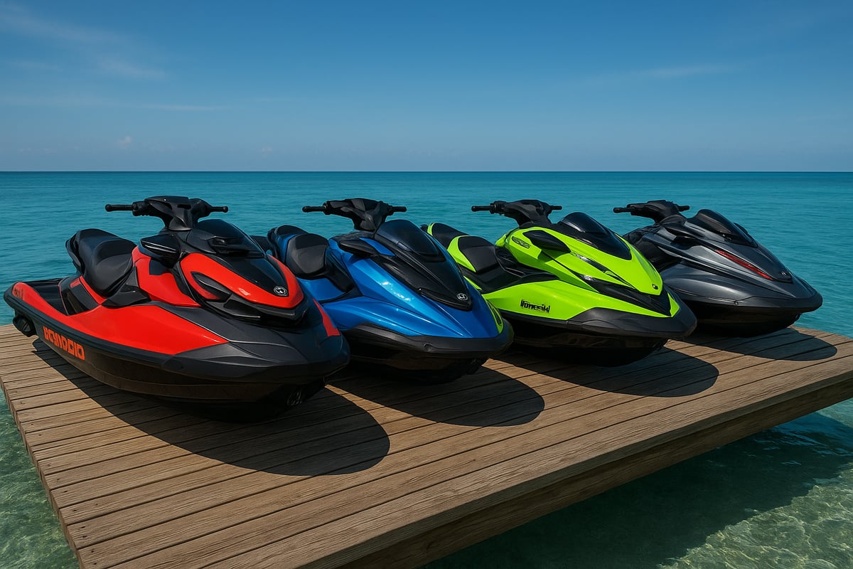 Motos de Agua Benidorm - article 6b37db7e 33bd 4536 848 fotografia realista de una linea de motos acuatica 1 h98b20 Comparativa de Precios de Motos Acuáticas por Marcas y Modelos 2025