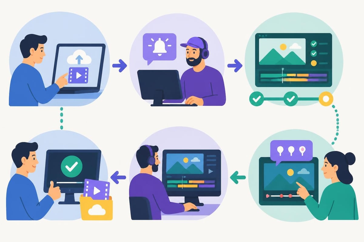 Client-editor communication system