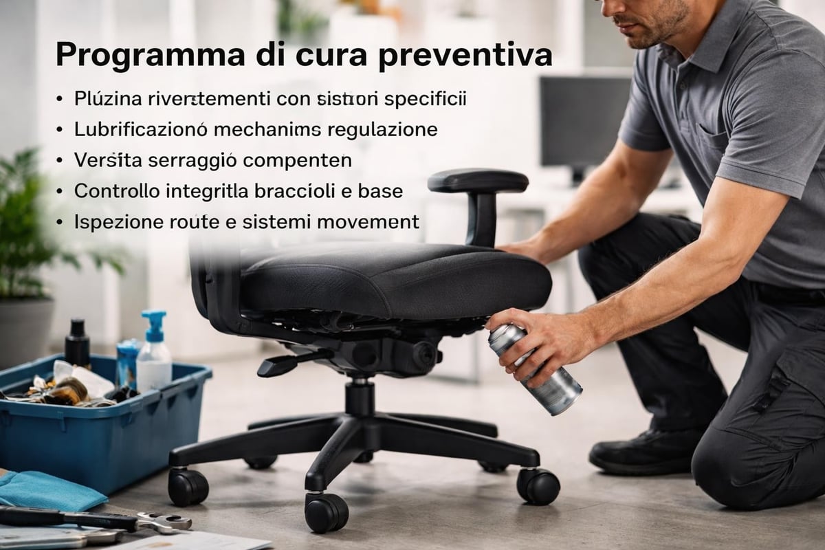 Manutenzione poltrona direzionale