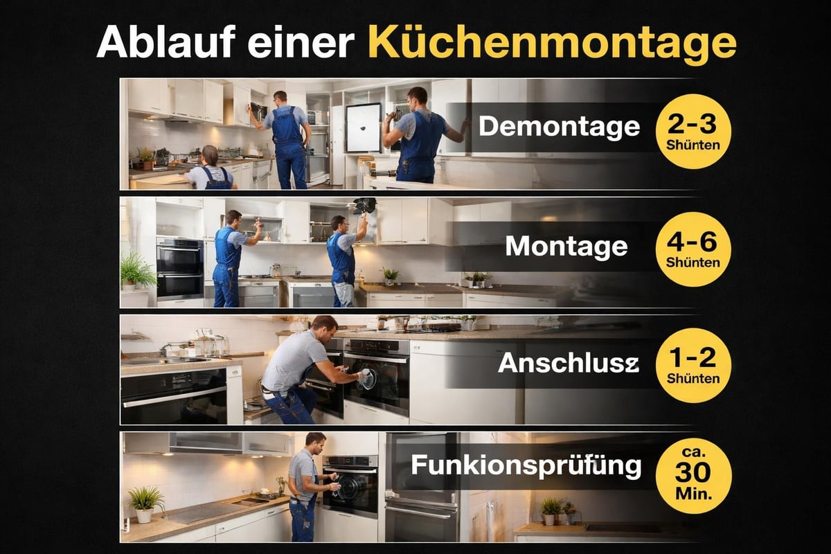 Küchenmontage Ablaufplan
