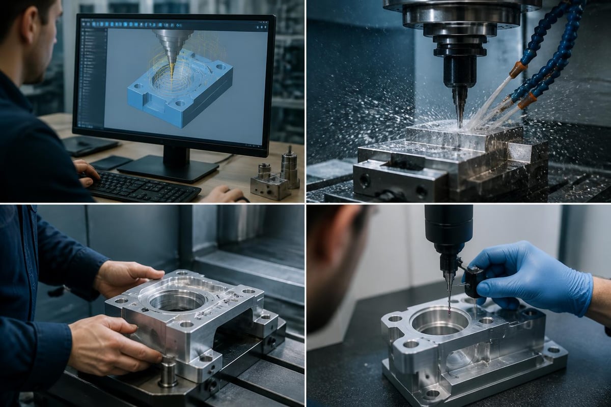 CNC machining workflow