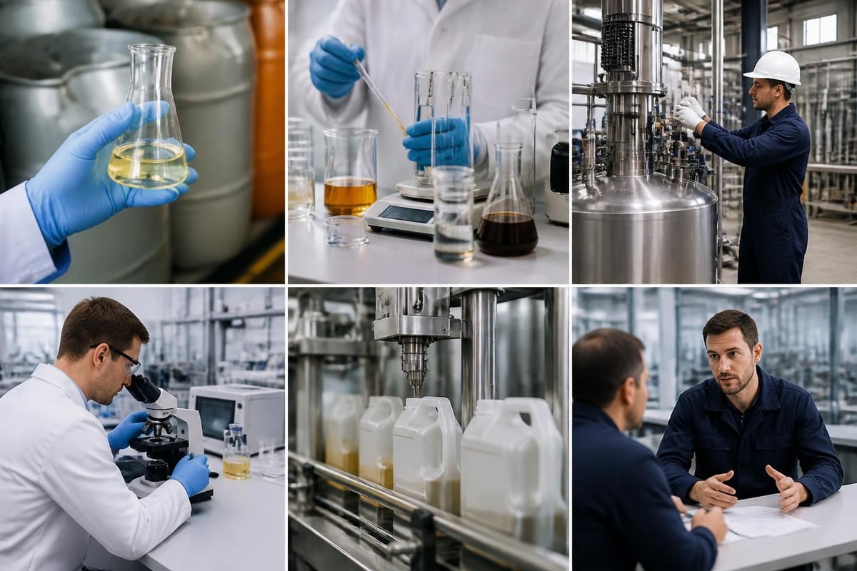 Industrial lubricant company workflow