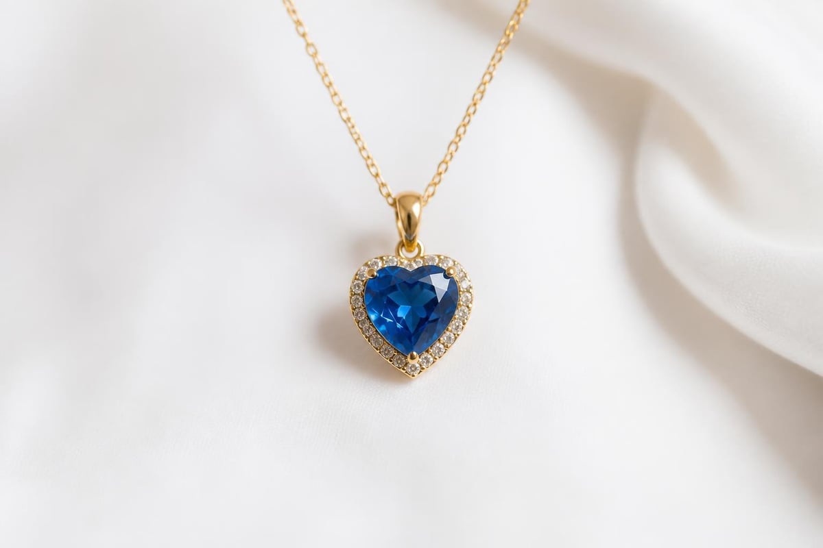 Blue heart necklace symbolism