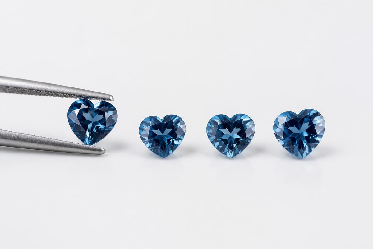 Blue gemstone quality assessment
