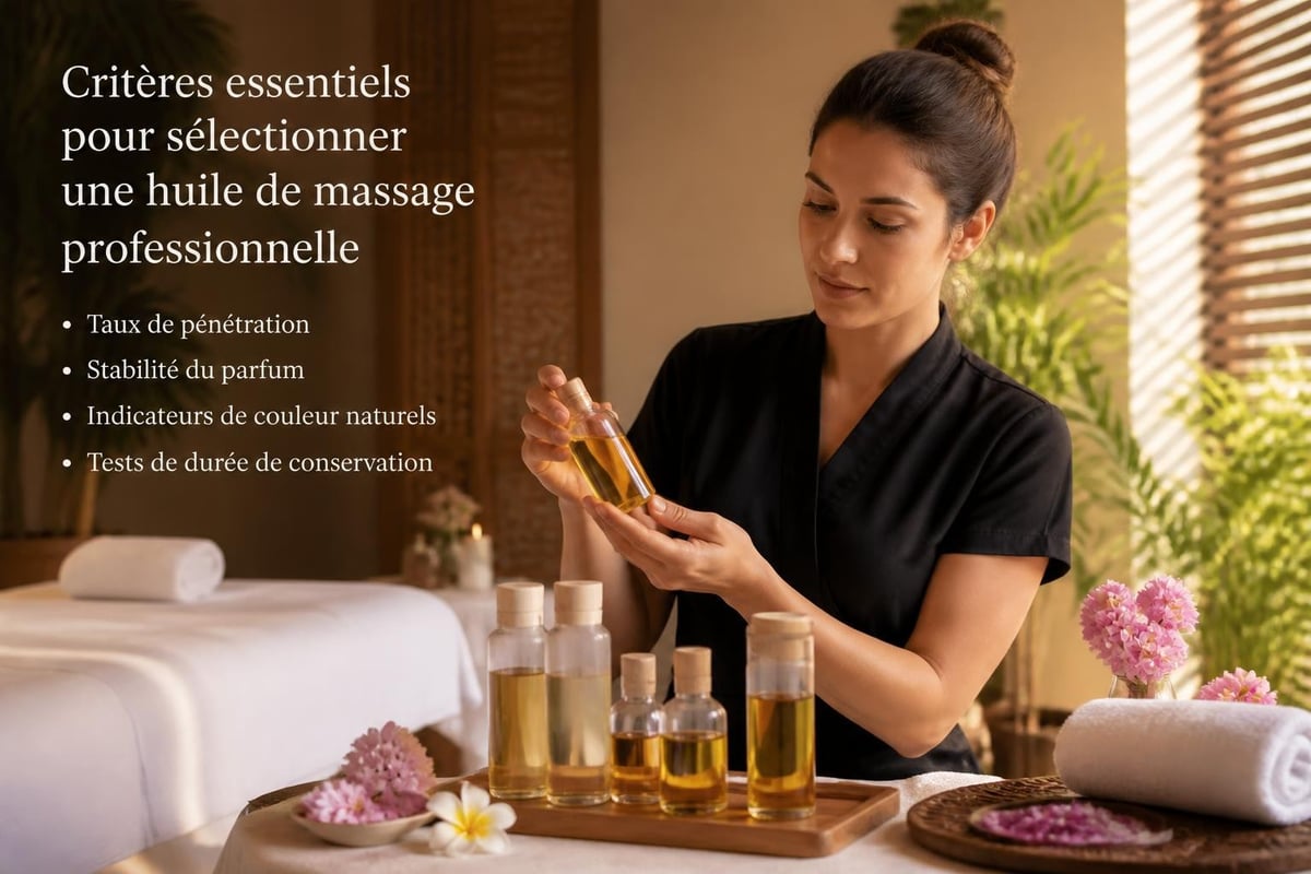Critères de sélection d'huiles corporelles professionnelles